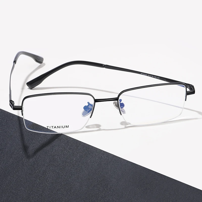 2022 newest titanium designer optical  frames for women men  blue light glasses half frame