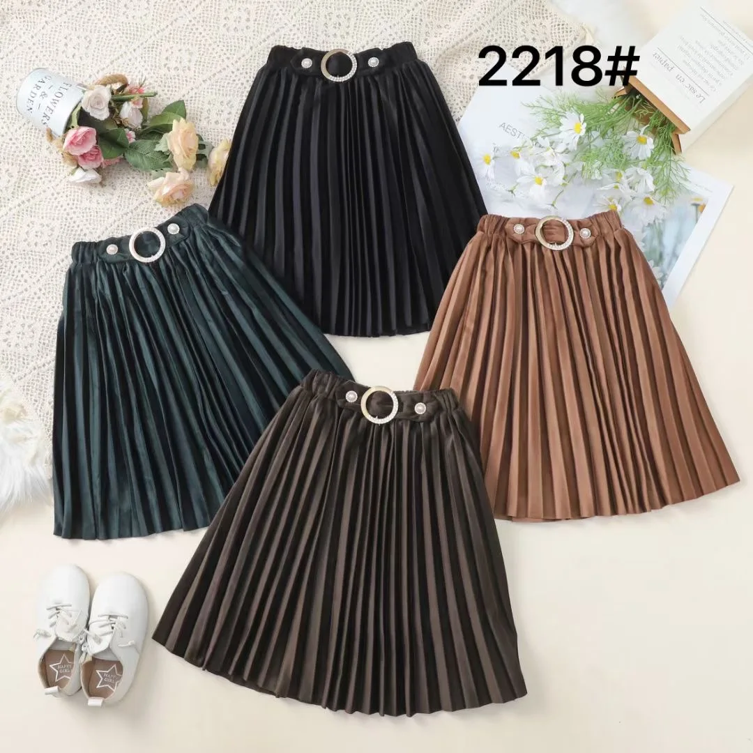 Wholesale price girl clothes short skirt botton fly 110-150cm size 100%cotton cute design for children girl dress