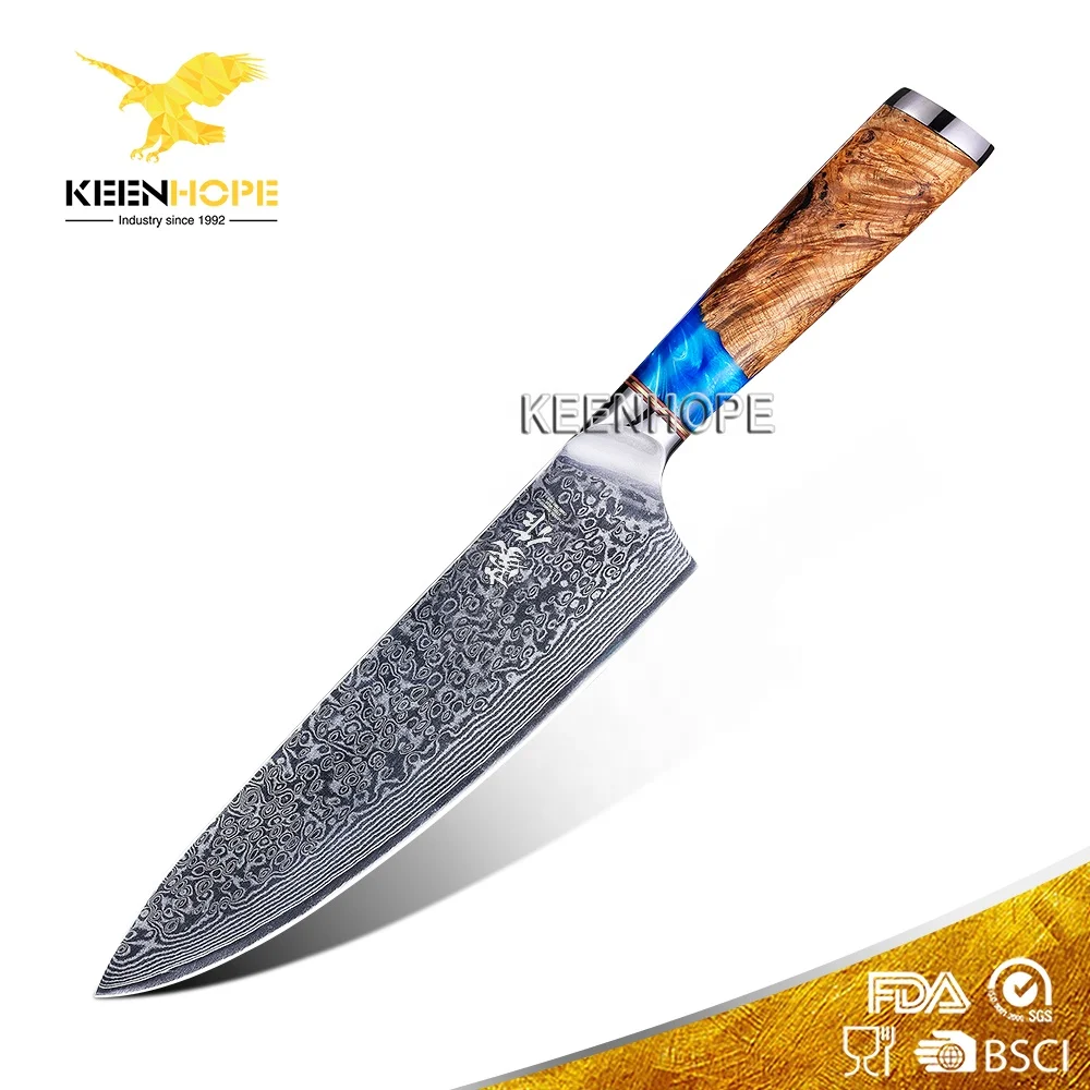 Exellent Quality Handmade Damascus Knife 8 Inch Chef knife 67 Layers Damascus Steel VG10 Core Professional Sharp Kitchen Knife