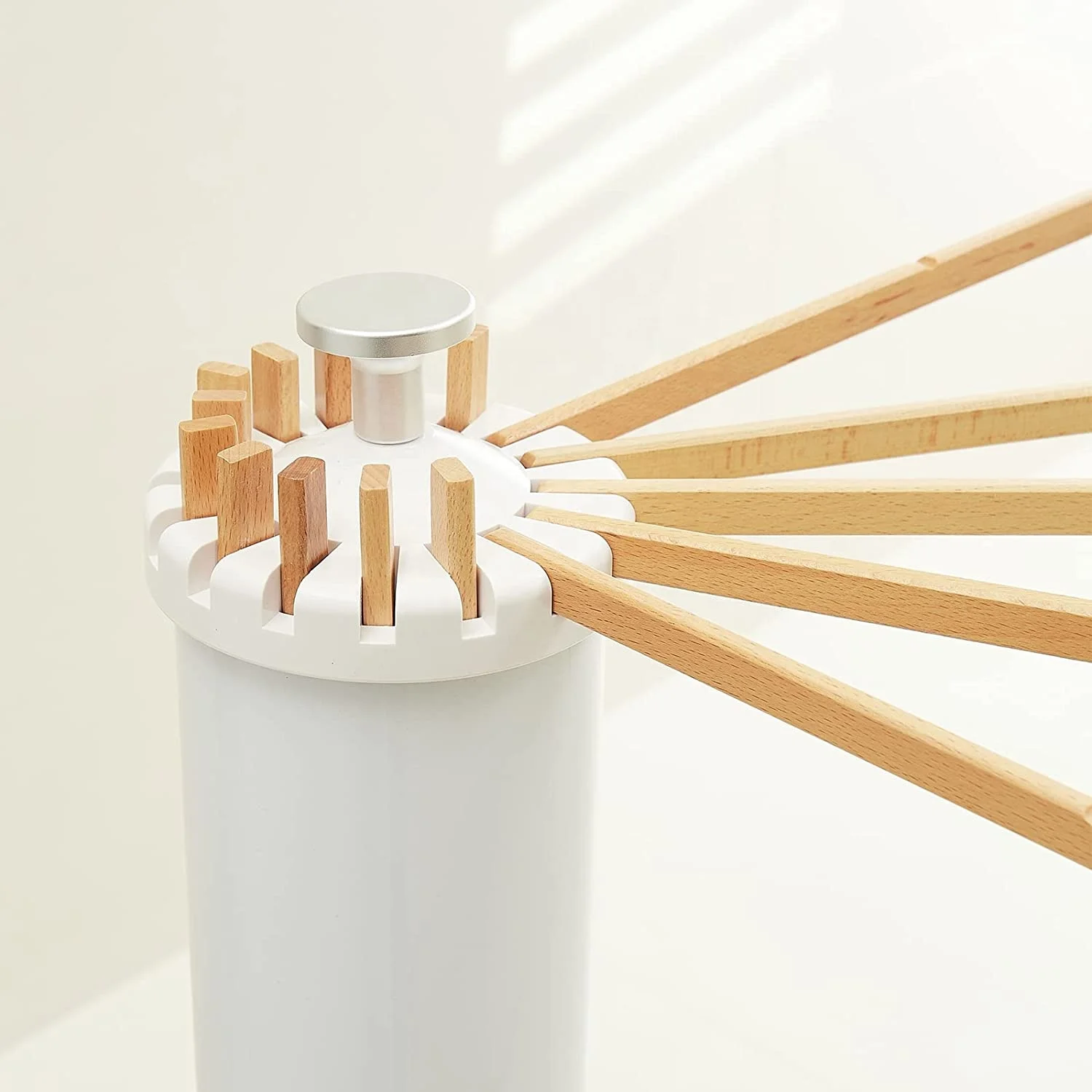 Wooden Tripod Clothes Drying Rack | 16 Beech Rods | For Laundry Use | Space Saving