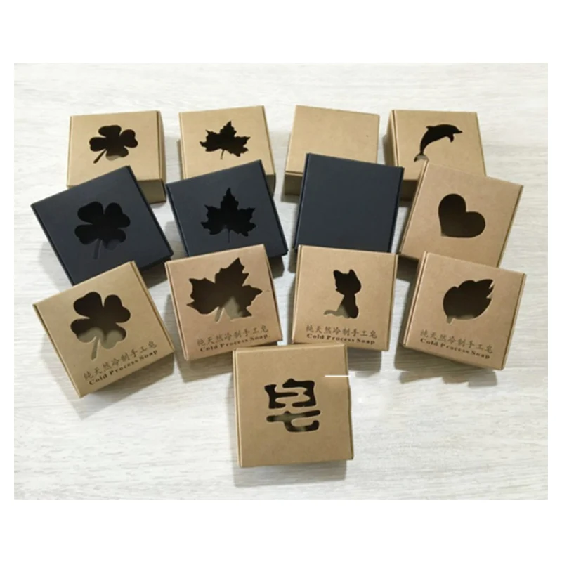 Brown kraft paper sleeve soap paper box