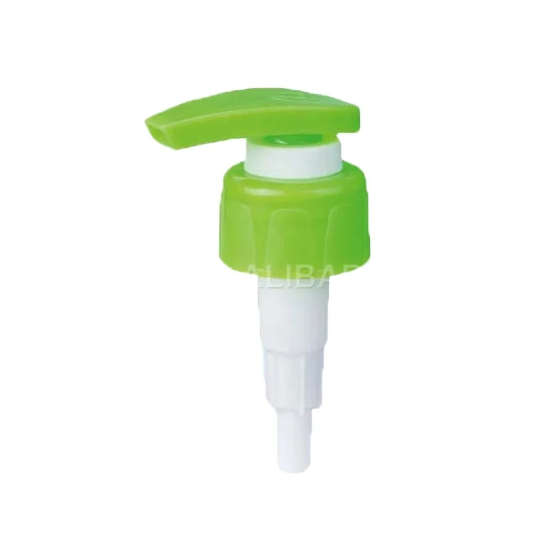 Gold Paint Cap Long Nozzle Non Spill Hand Cream Pump For Lotion Bottle