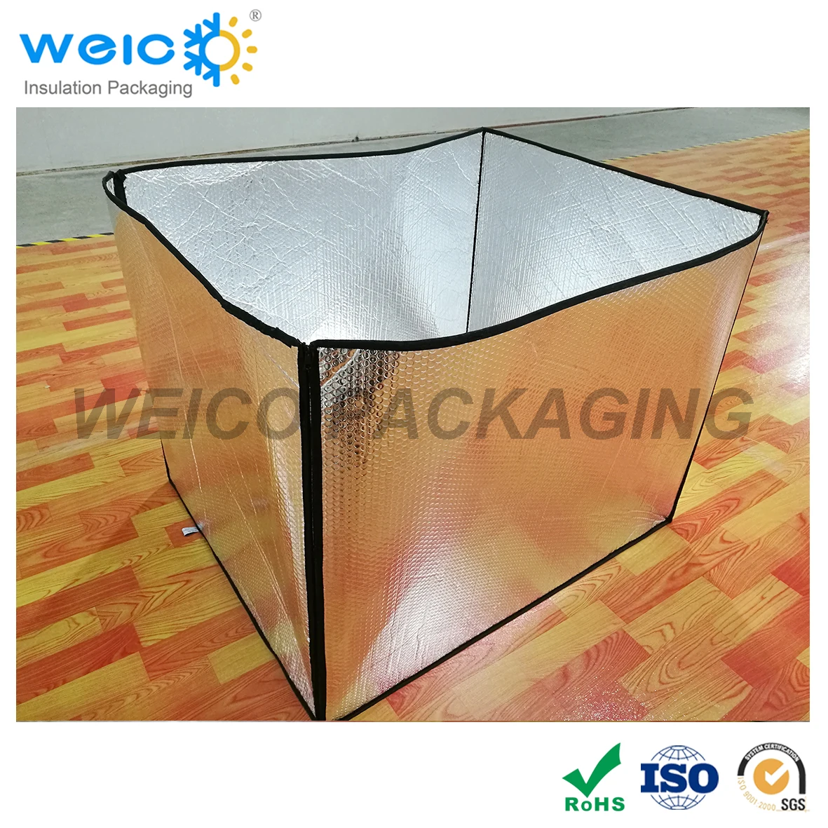 Aluminum Foil Air Bubble Insulated Thermal Pallet Insulation Cover with bottom
