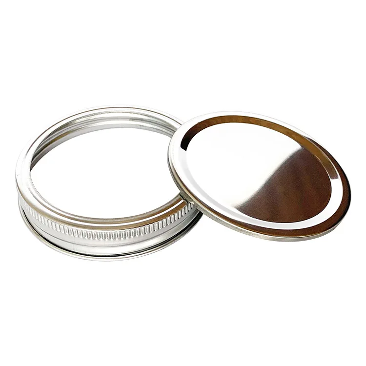 Hot Selling Canning Lid Mason  70mm 86mm  Gold Silver Covers Replacement Tinplate Sealing Reusable Leak Proof Split Type Jar Lid
