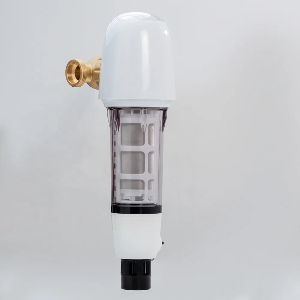 Spin down water sediment filter with SS316 mesh 40 micron auto controller universal installation 1 inch fitting adaptor