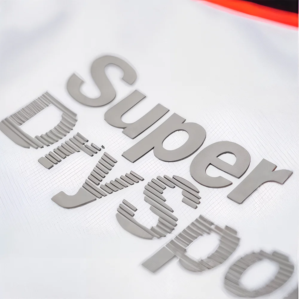 Factory Custom 3d Hot Press Rubber Patches Screen Print Clothing Iron on LOGO Raised Silicone Heat Transfer Label for clothes