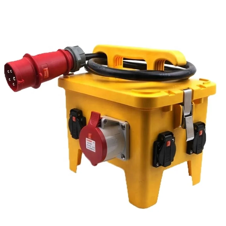 IP57 24way 12 way industrial plug socket Power 3 phase Electrical Waterproof distribution box size