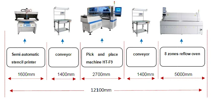 T5 T8 Led Tube Lighting 1200mm pick and place machine