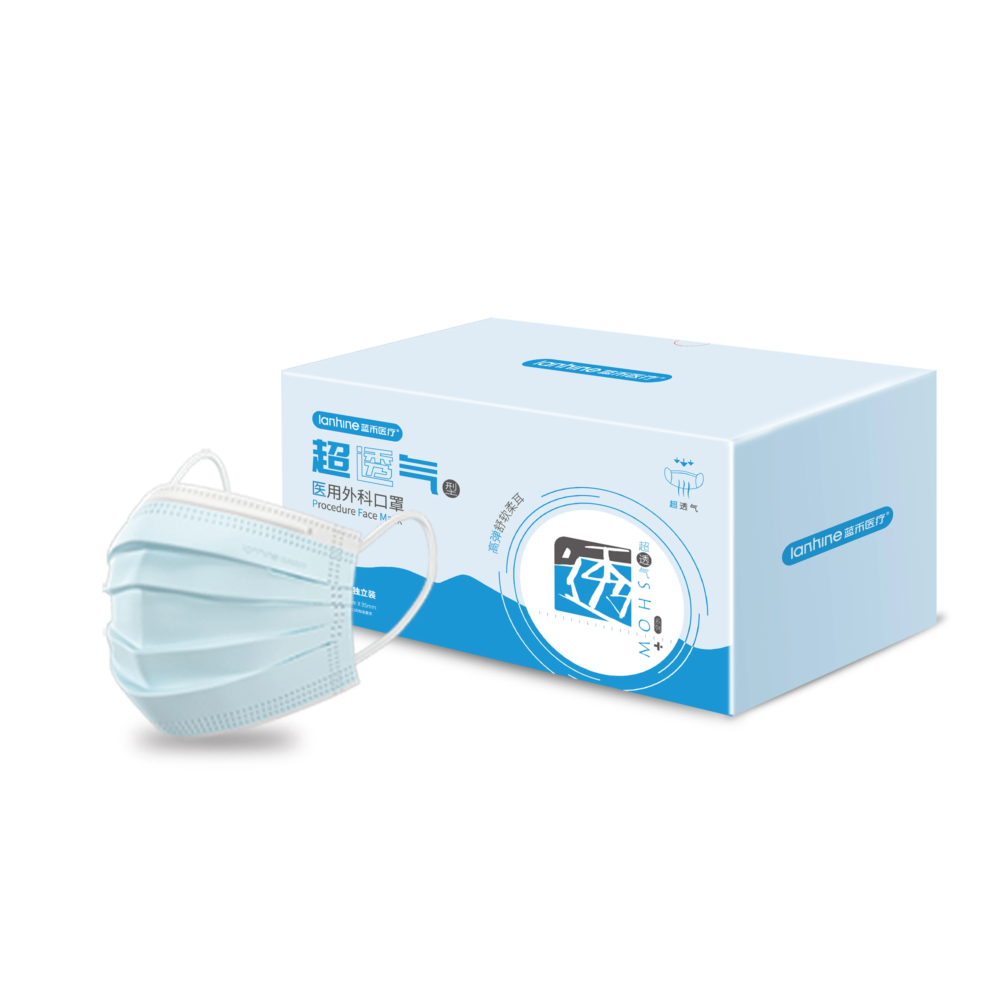 New super breathable Disposable  Level 3  Surgical  Adult Christmas Customized Medical 3Ply Face Mask