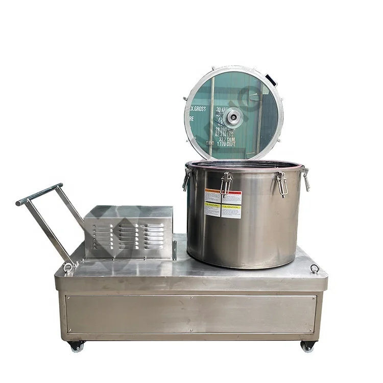 2023 New Airtight Clean Plant Centrifugal Extractor Hemp Oil Basket Filter Extraction Centrifuge