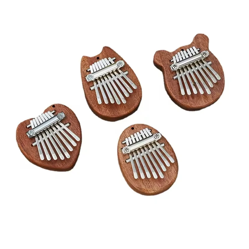 Высокое качество 8 клавиш мини-пианино портативный деревянный палец Marimbas со шнурком подарки для детей и взрослых начинающих