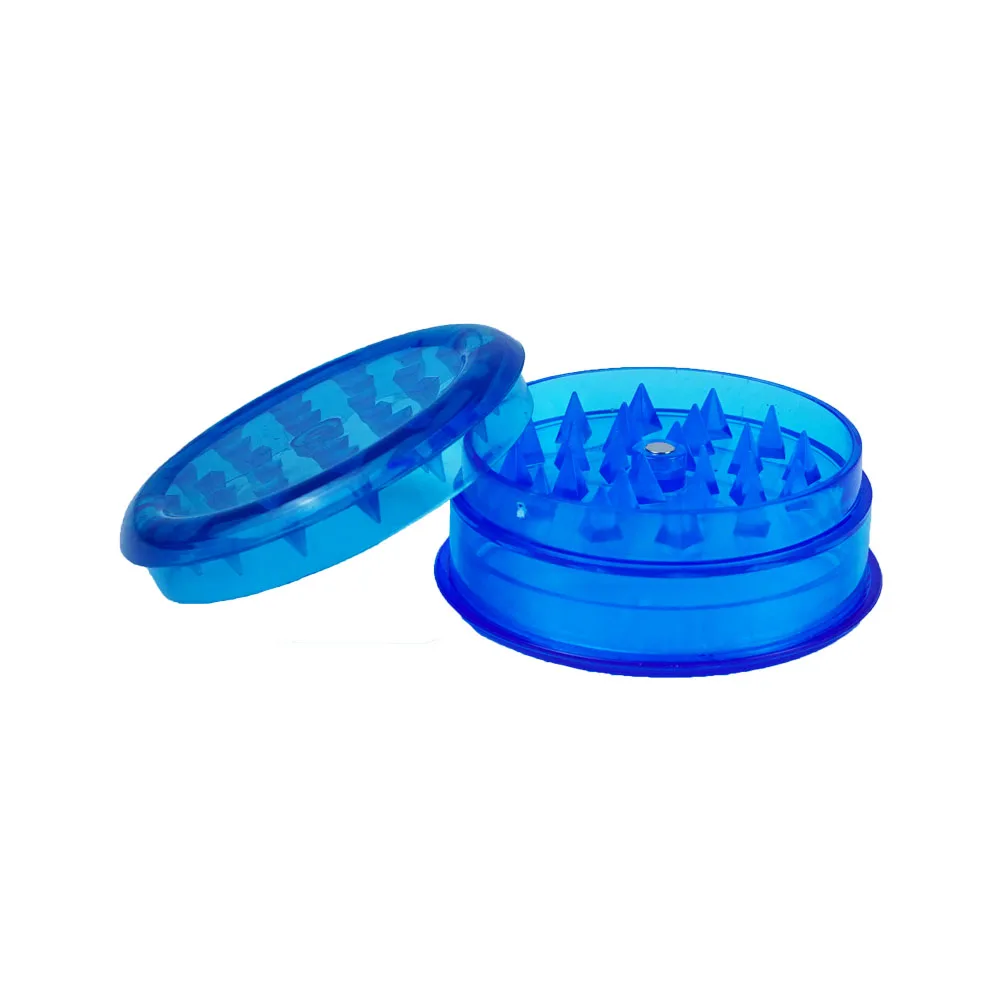 Yiwu Juji Wholesale Custom Logo Cheap 60mm-3 Layers Portable Plastic Grinders Colorful Cigarette Herb Grinder Tobacco