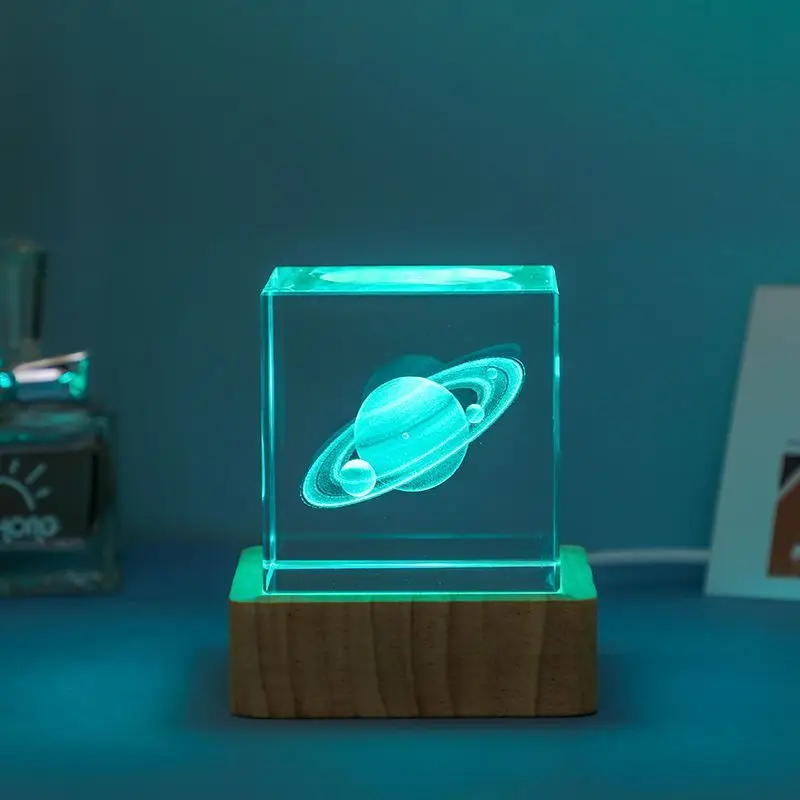 Creative Wholesale 3d Customized K9 crystal cube Crystal Glass Cube on sale