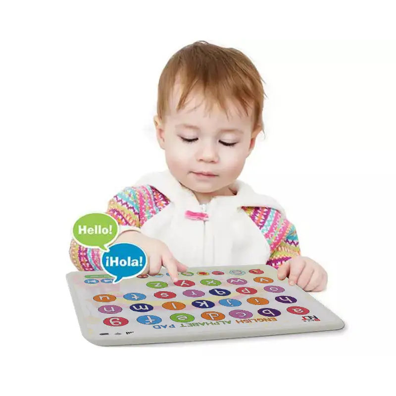 Customize Languages Children Press Letter Sound Reading Pad Learning Machine Kids Sound Book Pad