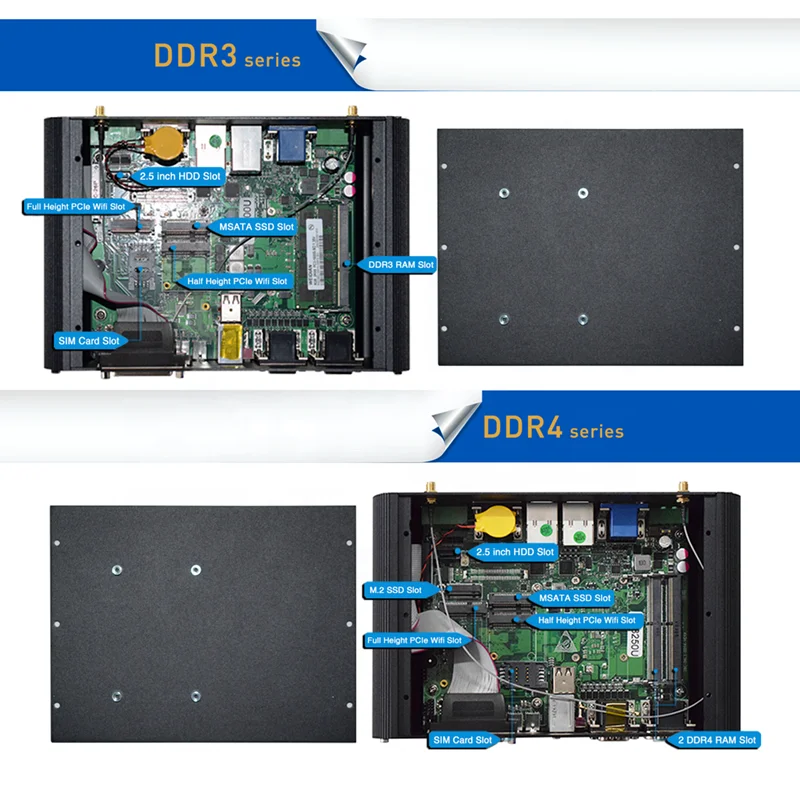 Встроенный компьютер 8 ГБ ОЗУ 128 Гб SSD настольный мини ПК i7 10810U двойная Lan промышленный