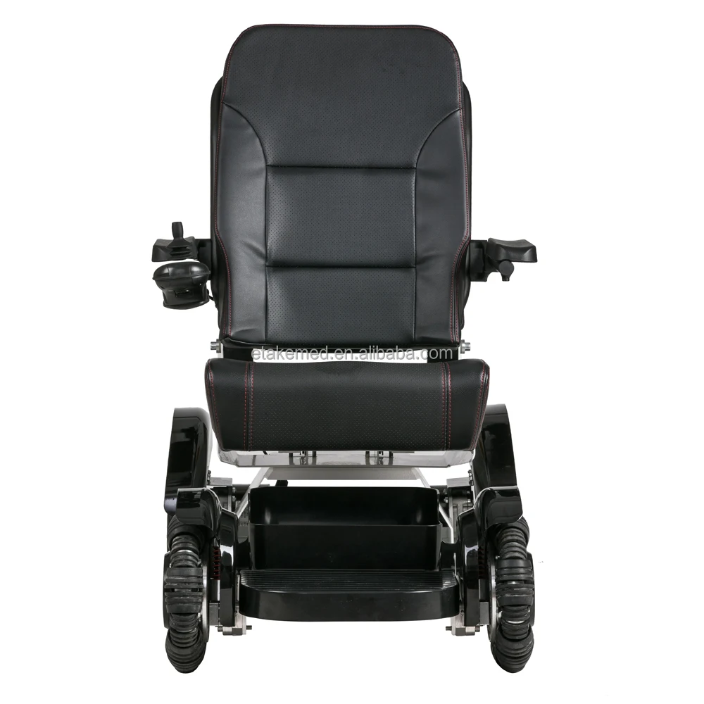 Disabled joystick control electric wheelchair high quality all terrain folding power wheelchair for the elderly