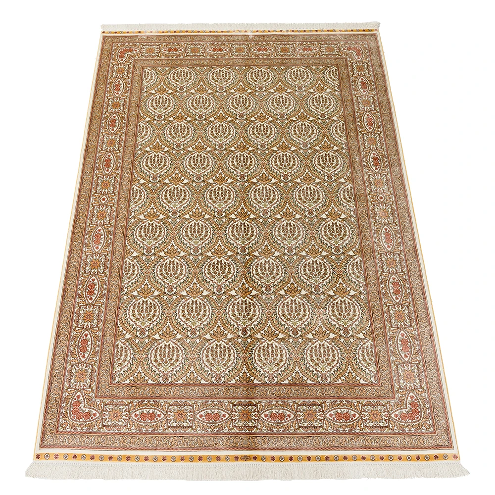 YUXIANG 5,5*8 персидский ковер, Шелковый коридор ручной работы, кашмирские шелковые коврики по заводской цене