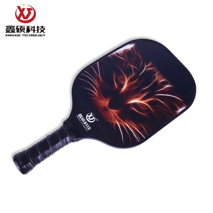 High Quality Glass Surface  Composite Core Pickleball Long Pickleball Paddle Surface