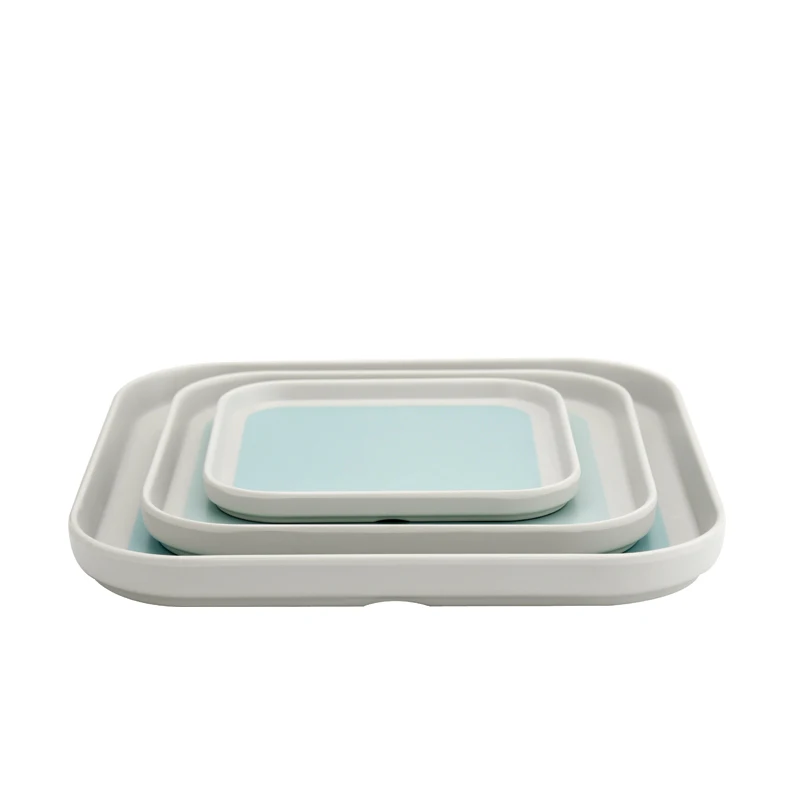 High quality hotel restaurant Plastic Melamine round dish plate double colour