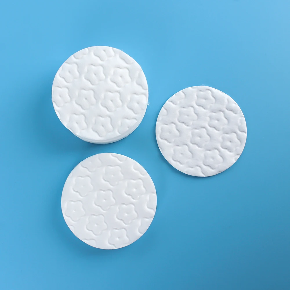 Customized wholesale organic makeup removing pad bamboo reusable cotton round pad