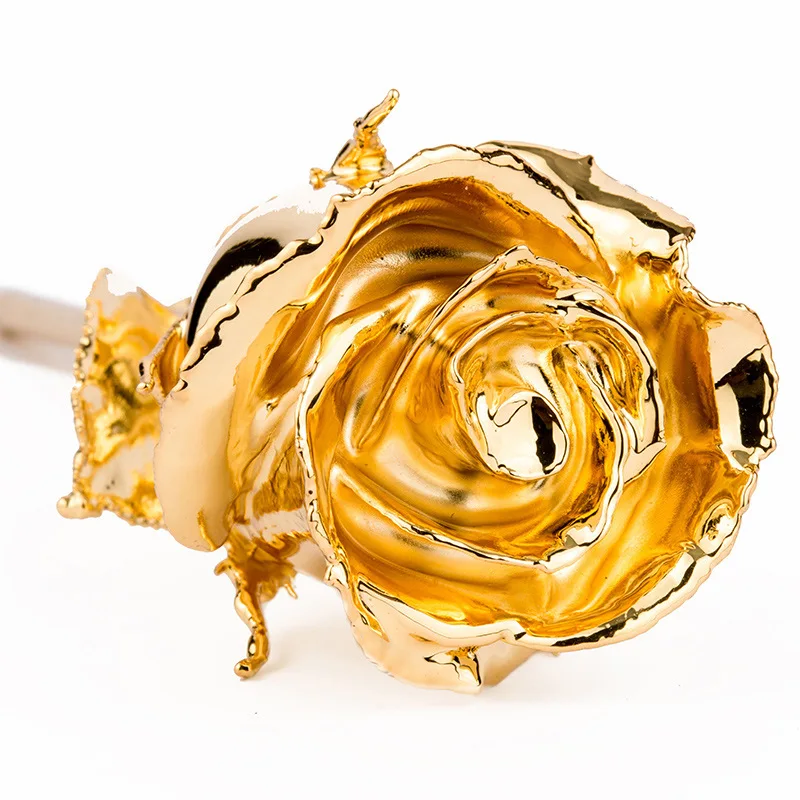 24K Gold Rose Flower Customized Golden Roses