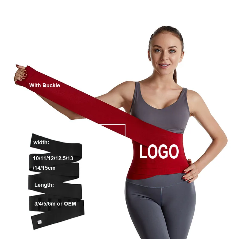 Slimming Weight Lose Corset Elastic Band Waist Trimmer Trainer Body Shaper 4m Wrapping Belt Flat Tummy Extra Long Waist Wrap