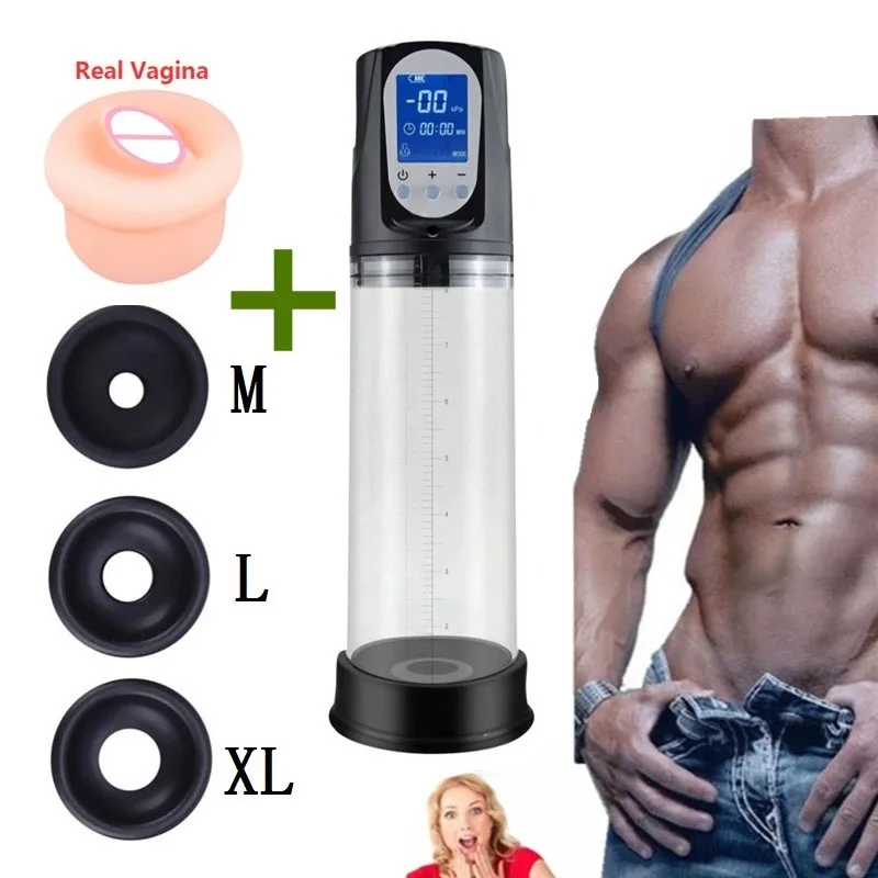 Electric Penis Enlarge Pump  Automatic High-Vacuum Penis Enlargement Extend Penis Pump Sex Toy for Men