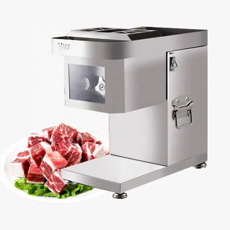 Commercial Fresh Meat Slicer Stainless Steel Meat Cutter Machine Automatic Meat Cube Dicer Cutting Machine