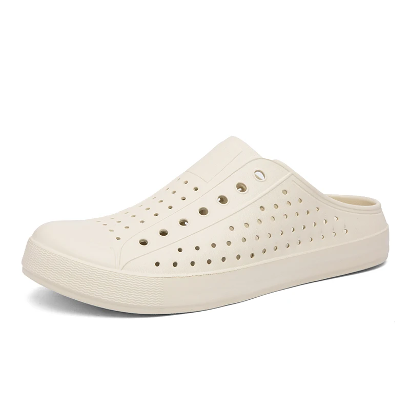 Custom Logo fashion beach Sandals shoes for men Original design printing Clogs anti slip breathable Outdoor men slippers