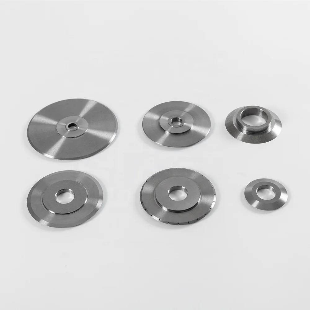 High Precision Paper Plastic Tube Film Cardboard Crush Cutting Custom Round Circular Score Slitter Blade