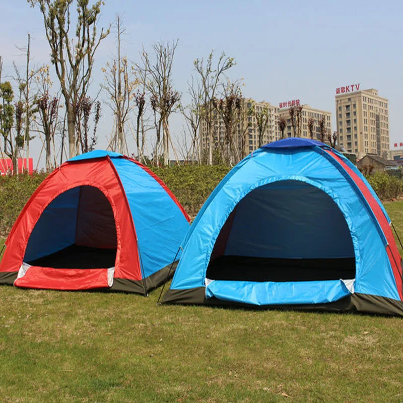 Outdoor Tent 2-3 Persons Full-automatic Double Beach Camping Simple Multi-person Rainproof Camping Tent