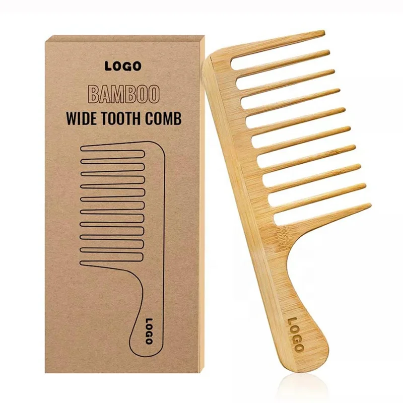 FYD Oem Professional 100% Natural Bamboo Wooden Hair Brushes Comb For Women