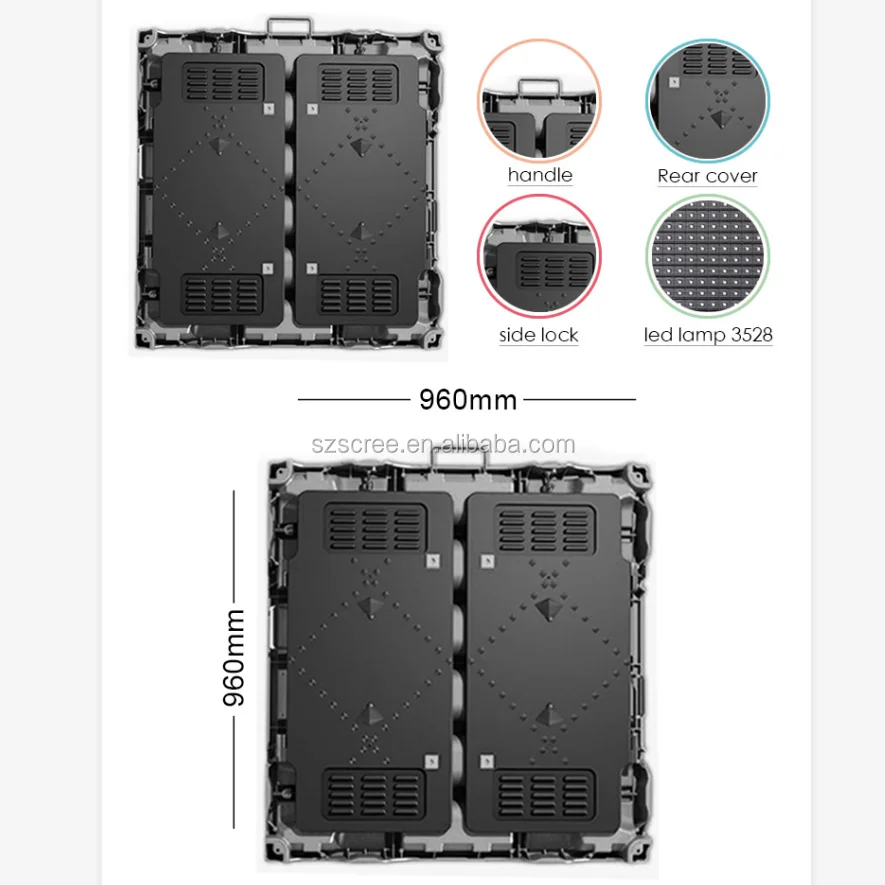 Wholesale price indoor P10 module 10000 cd/sqm led display panel