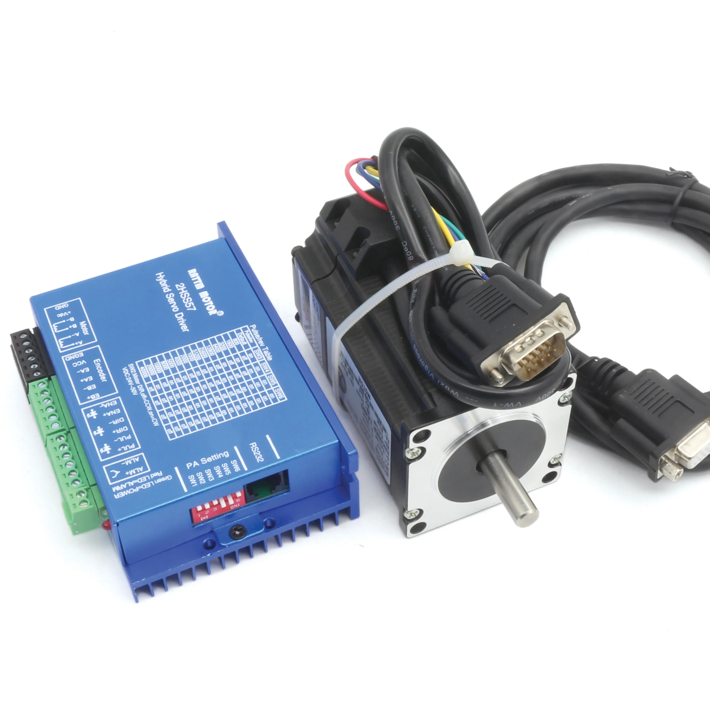 [EU] Nema23 2N.m Closed Loop Servo Motor 2nm 76mm+HSS57 Hybrid Stepper Motor Driver CNC Controller Kit 24-50V For CNC Router