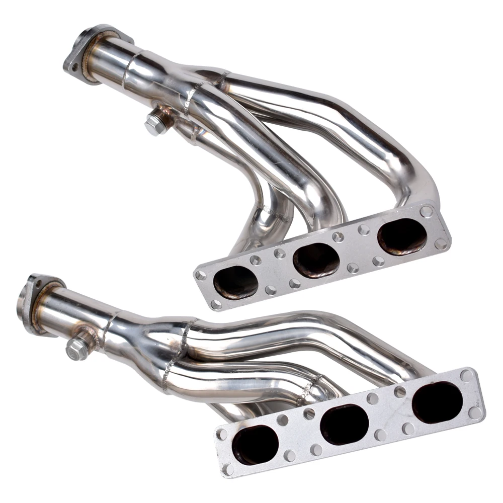 4PC Stainless Steel Performance Exhaust Manifold Headers For BMW E46 E39 Z3 2.5L 2.8L 3.0L L6