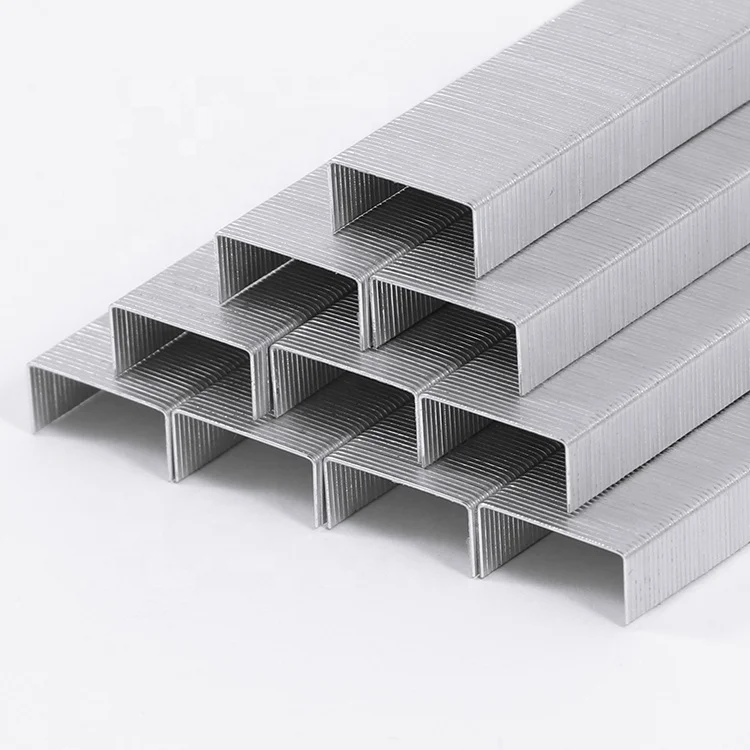 Foska Fast Shipping High Quality Cheap Metal School Stationery Silver Tech Normal Binder Staples 26/6 for Paper Binding