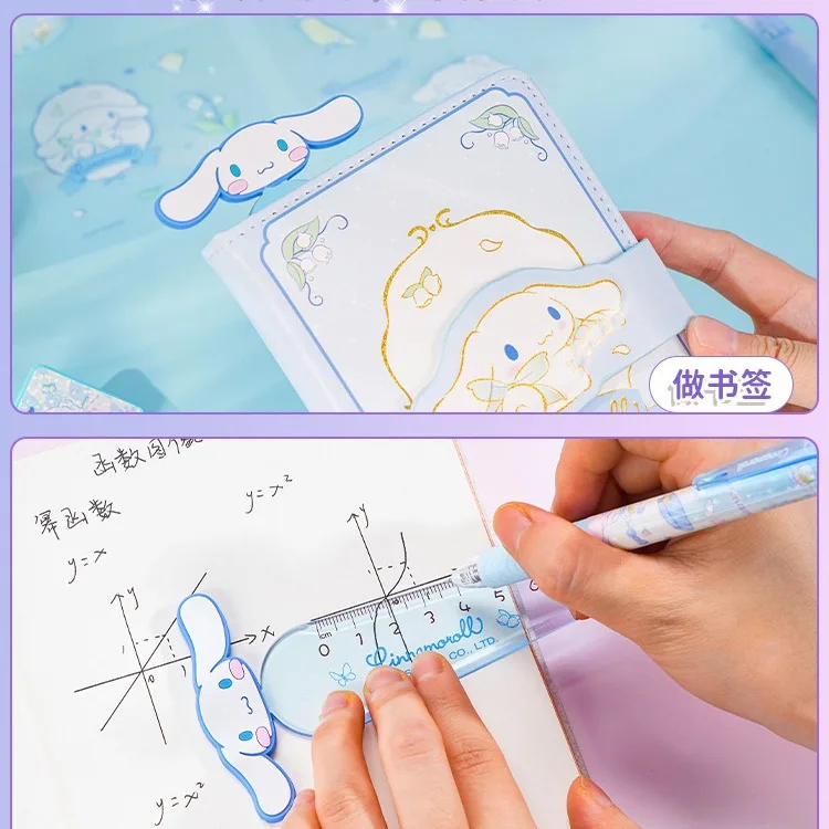 Cartoon transparent high-precision student measuring ruler cartoon high-precision ruler