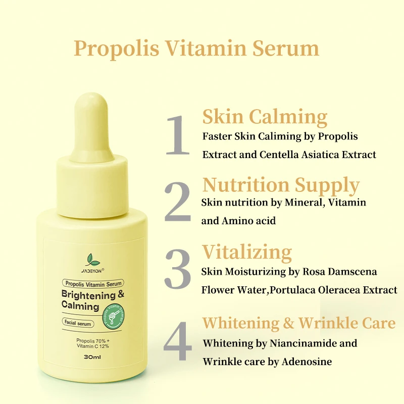 Natural Organic Facial Serum with Niacinamide Exosomes Whitening Hydrating Essence Enriched Licorice Ginseng Propolis Vitamin