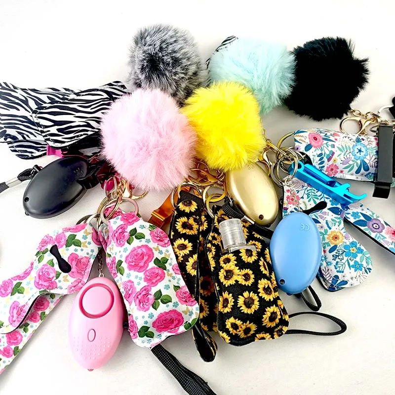 NY Lanyard Wristlet Self Defense Keychain Set Amazon Hot Sale Cute Personal Safety
