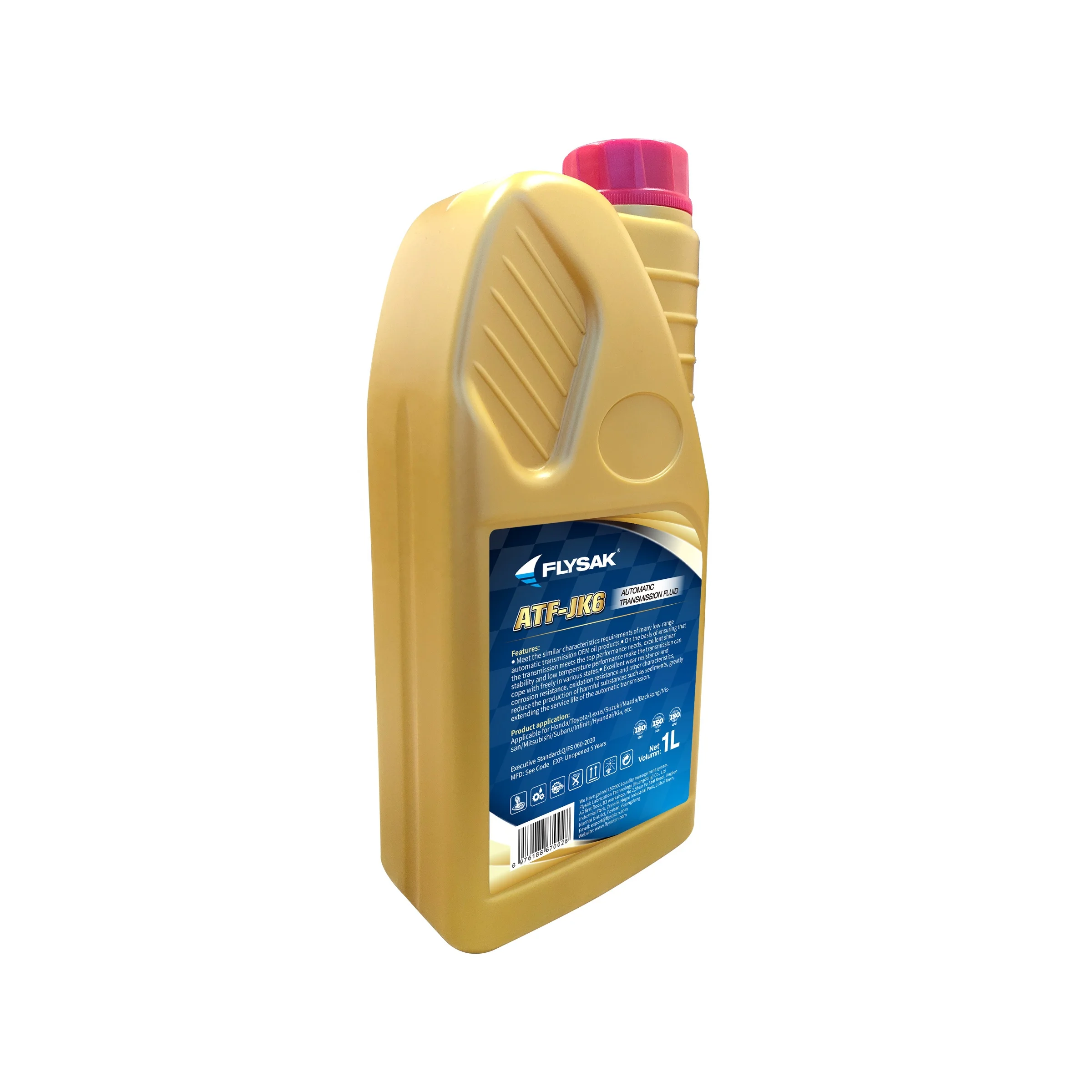 Japanese Korean Vehicle Gearbox Oil Factory Wholesale Customise Label ATF-JK6 Automatic Transmission Fluid 1L