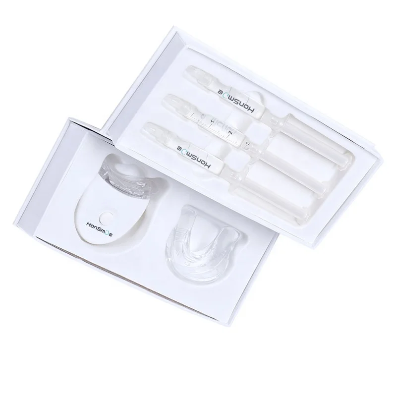 
Factory private label home teeth whitening LED kit 