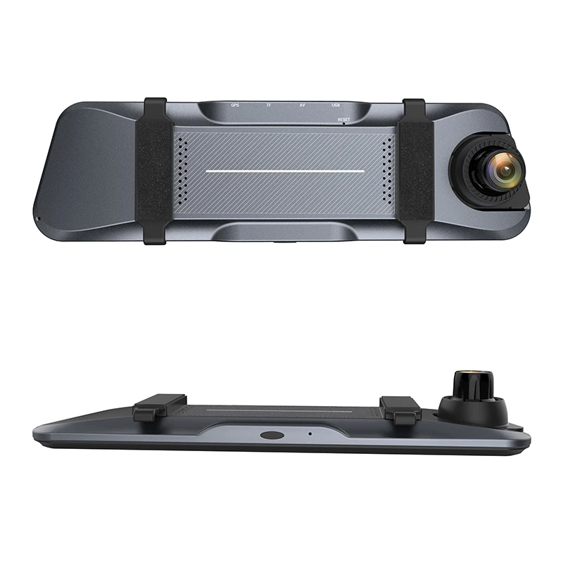 Супер ночного видения GPS dvr монитор для автомобиля зеркало заднего вида G-сенсор Hd Dvr с двойным объективом dash камера записи