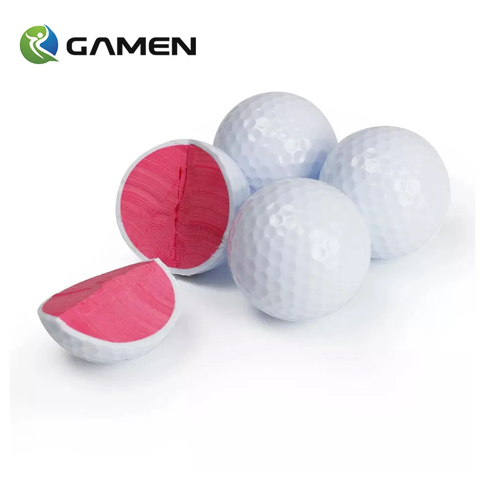 GAMEN Wholesale Bulk Practice Tournament Driving Range Matte Color 2 3 4 5pcs Private Label Biodegradable Logo Custom Surlyn Golf Ball