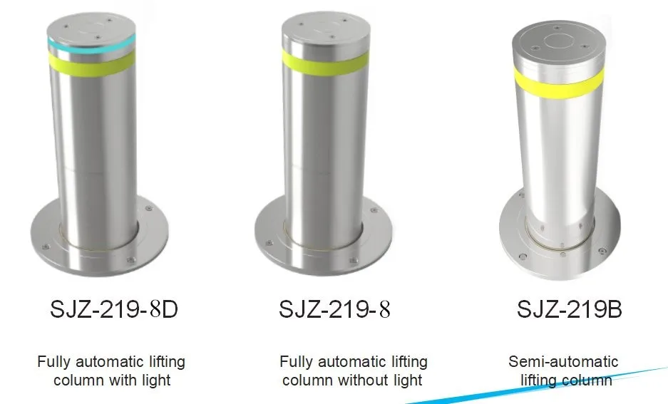Road pole lot entrance bollard factory price full automatic rising hydraulic bollard