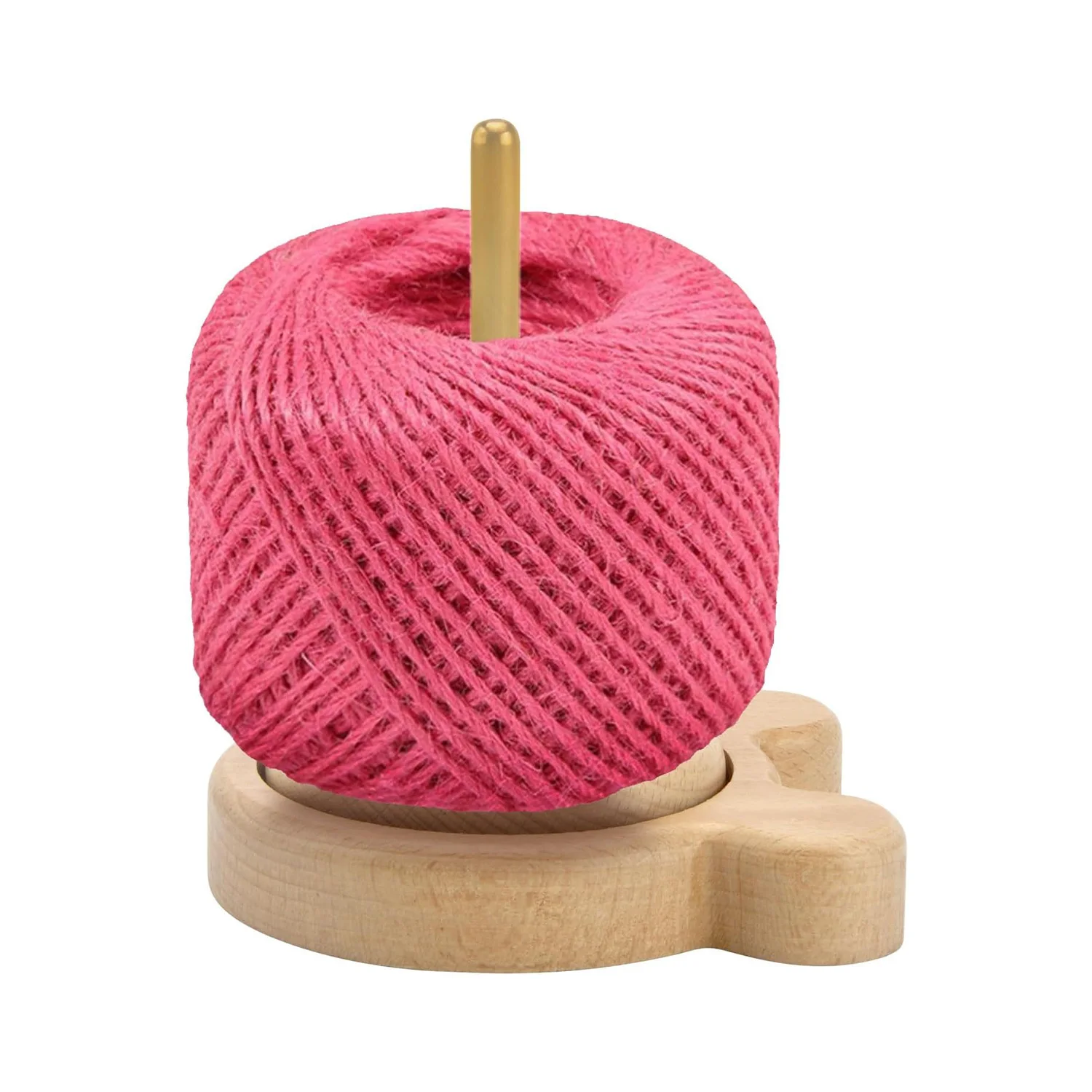 Yarn Dispenser for Crochet and Knitting Wool Unwinder Wood Yarn Holder for Knot-free Ball Bearing