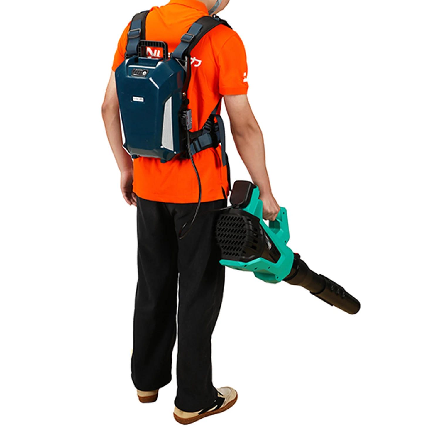 40V portable battery cordless backpack leaf blower high-speed hand garden dust snow blowers