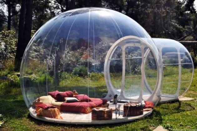 New design outdoor Inflatable glamping tent bubble tent transparent dome camping clear tent for sale