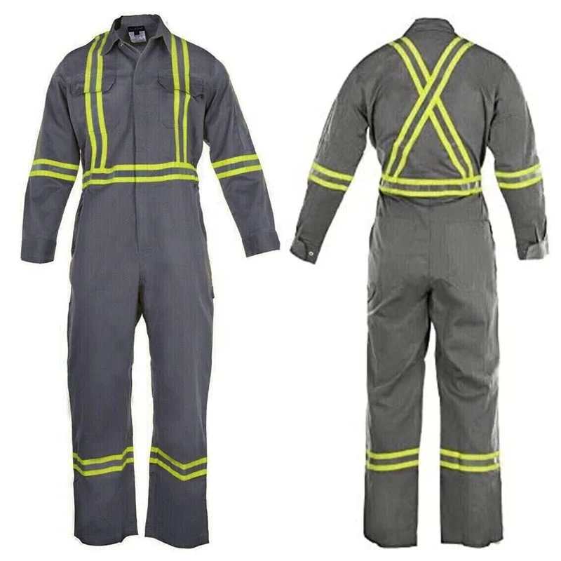 Factory Sales Manufacturer China Flame Resistant Workwear FR Arc Flash 12 Cal Hi Vis Coverall