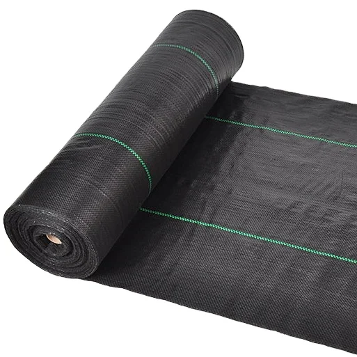 Farming woven black mulch film polypropylene material weed barrier block fabric agriculture anti weed mat