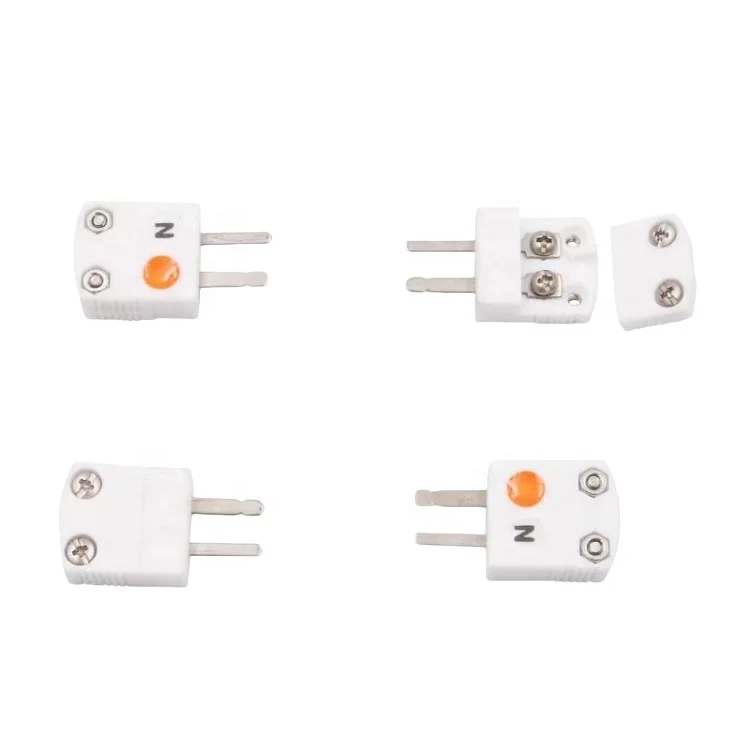 K Type Standard Ceramic Thermocouple Connector N E J T S R B type mini Thermocouple plug